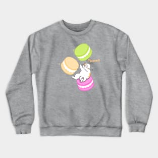 Cat and Macaron Crewneck Sweatshirt